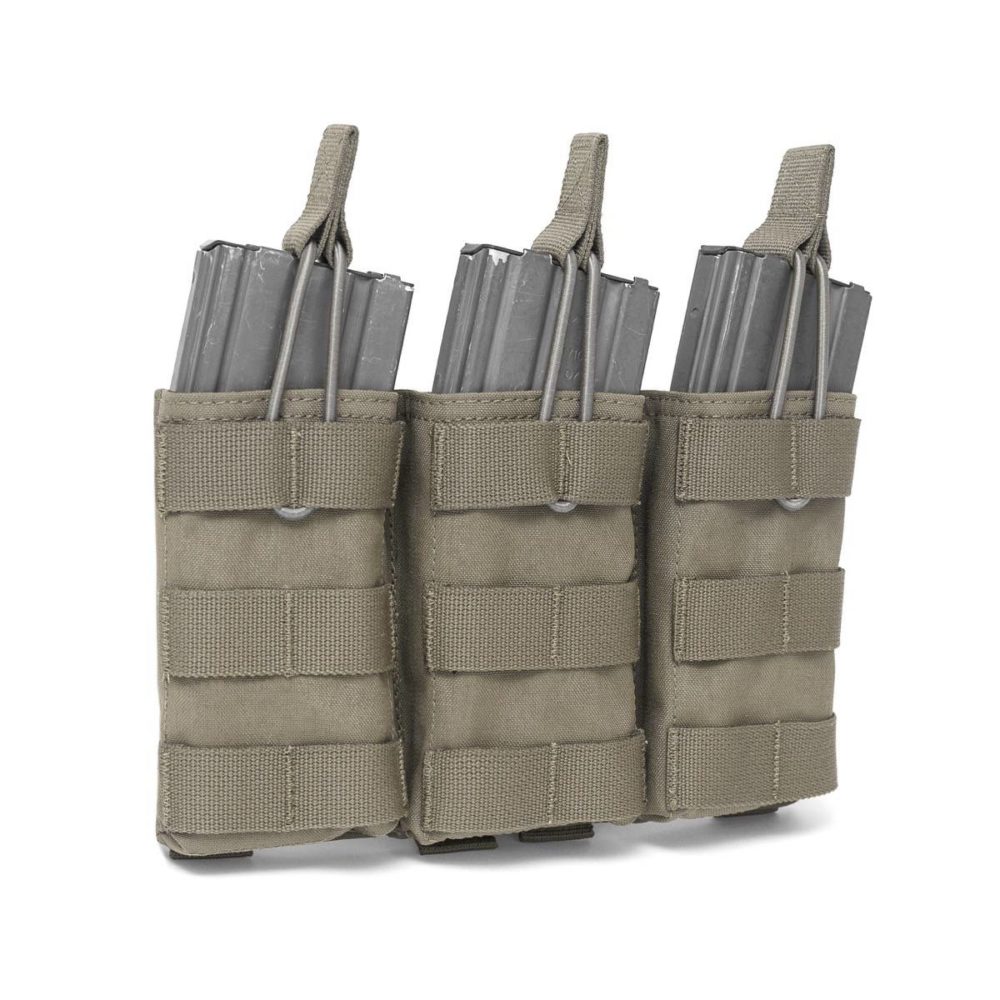 Triple Open 5.56mm Open Mag Pouch – Ranger Green | Warrior Assault Systems